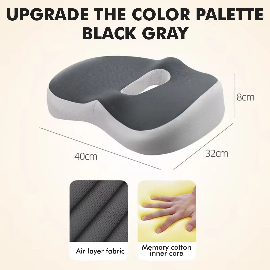 Orthopedic Seat and Back Cushion Set-Ergonomic Design for Lumbar Support Pressure Relief-Suitable for Office home use